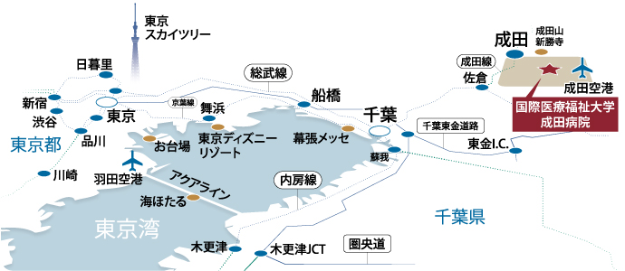 成田病院地図