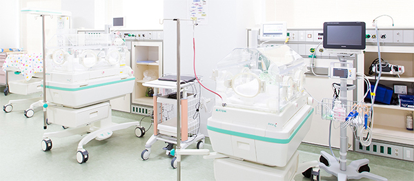 NICU、GCUの設備の写真